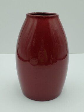 Scheurich Amano Dark Red Vase Pier 1 Made in Germany Red Torpedo Vase